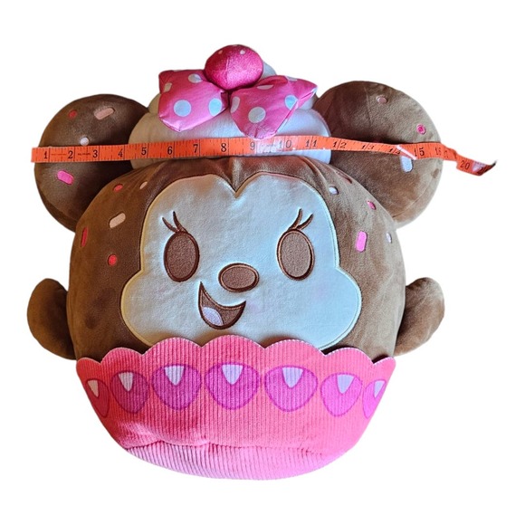 Large‎ 16" Disney Minnie Mouse Strawberry Cupcake Scented Plush Baked Treats - Picture 1 of 9